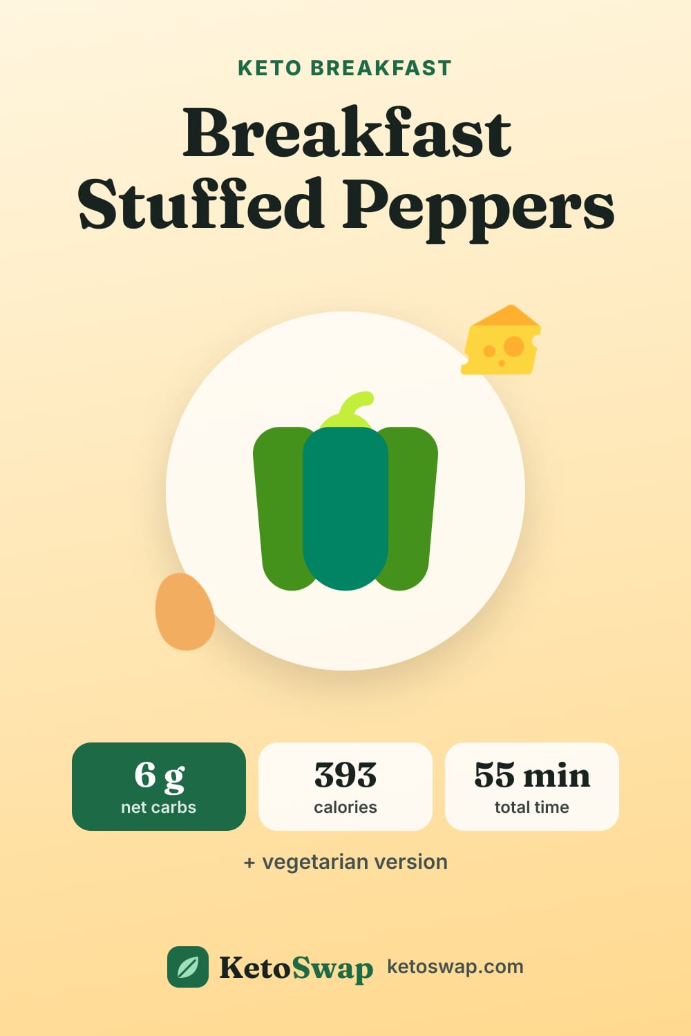Breakfast Stuffed Peppers — pin image
