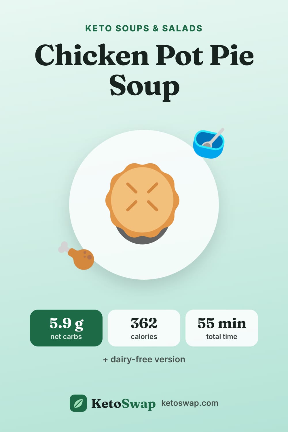 Chicken Pot Pie Soup — pin image