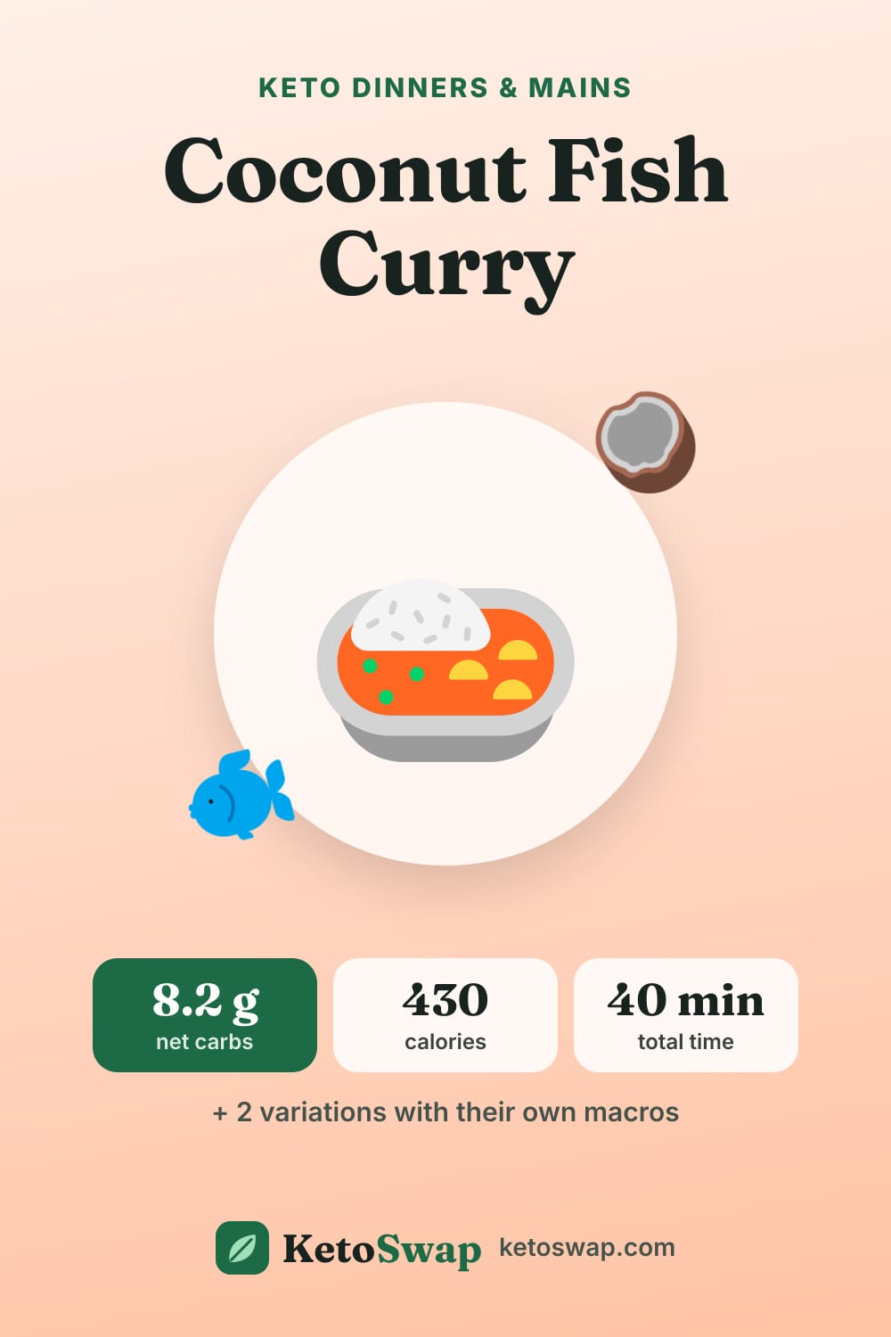 Coconut Fish Curry — pin image