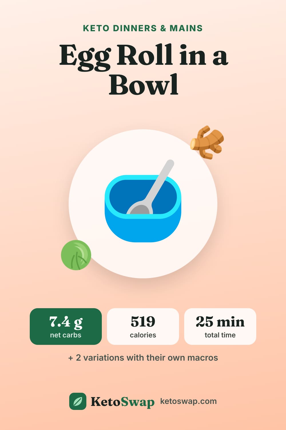 Egg Roll in a Bowl — pin image