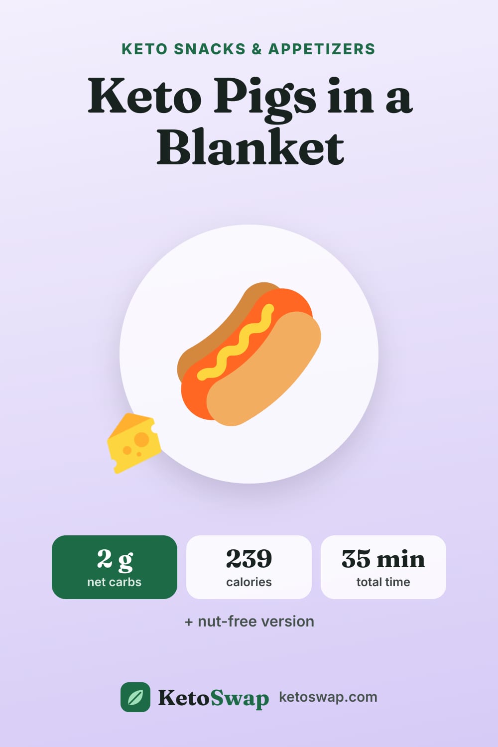 Keto Pigs in a Blanket — pin image