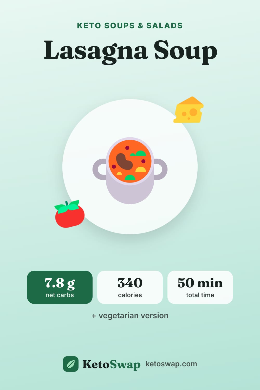 Lasagna Soup — pin image