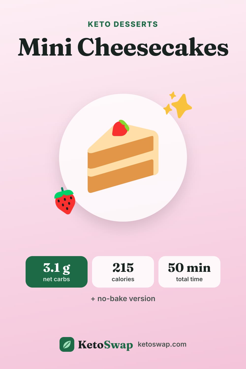 Mini Cheesecakes — pin image