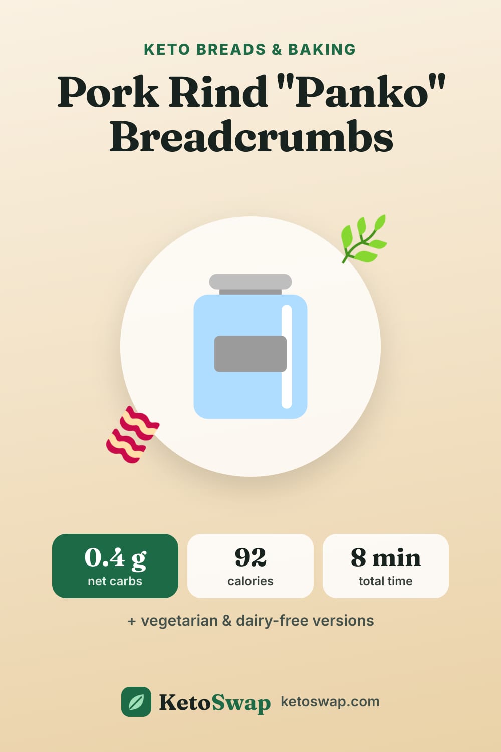 Pork Rind "Panko" Breadcrumbs — pin image