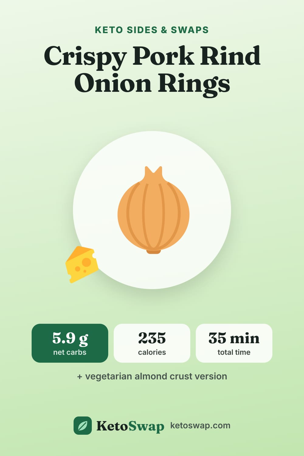 Crispy Pork Rind Onion Rings — pin image