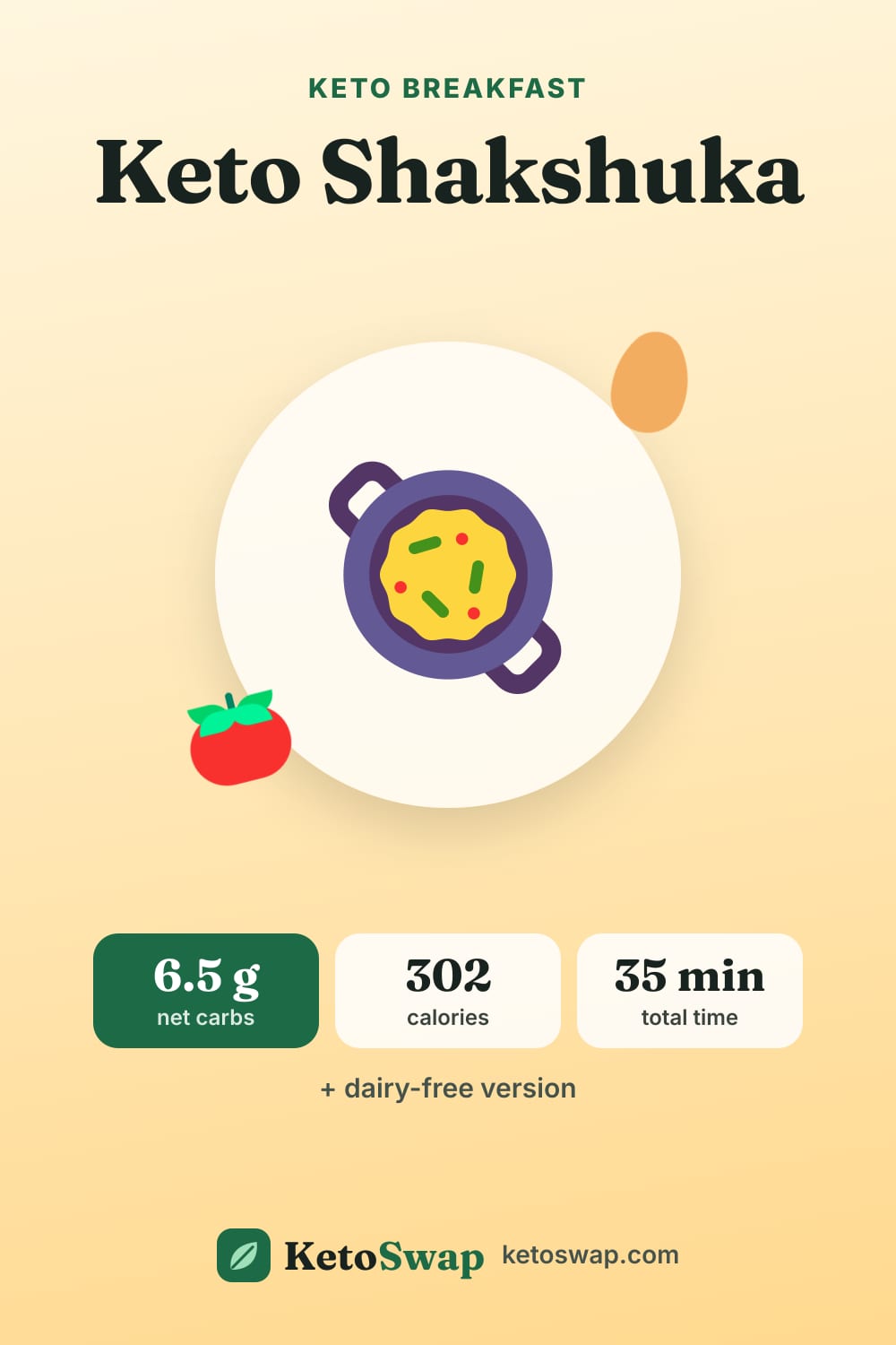 Keto Shakshuka — pin image