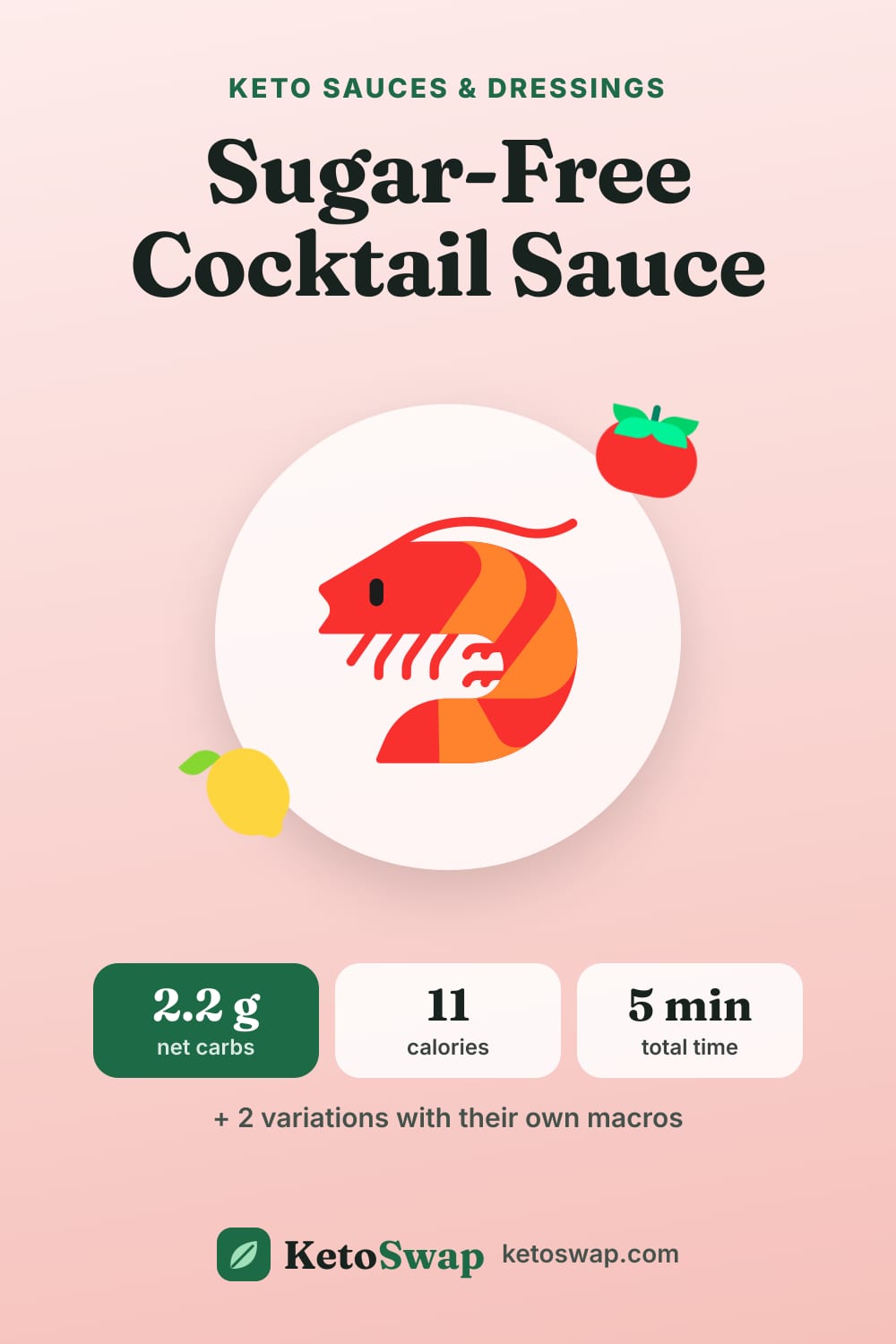 Sugar-Free Cocktail Sauce — pin image