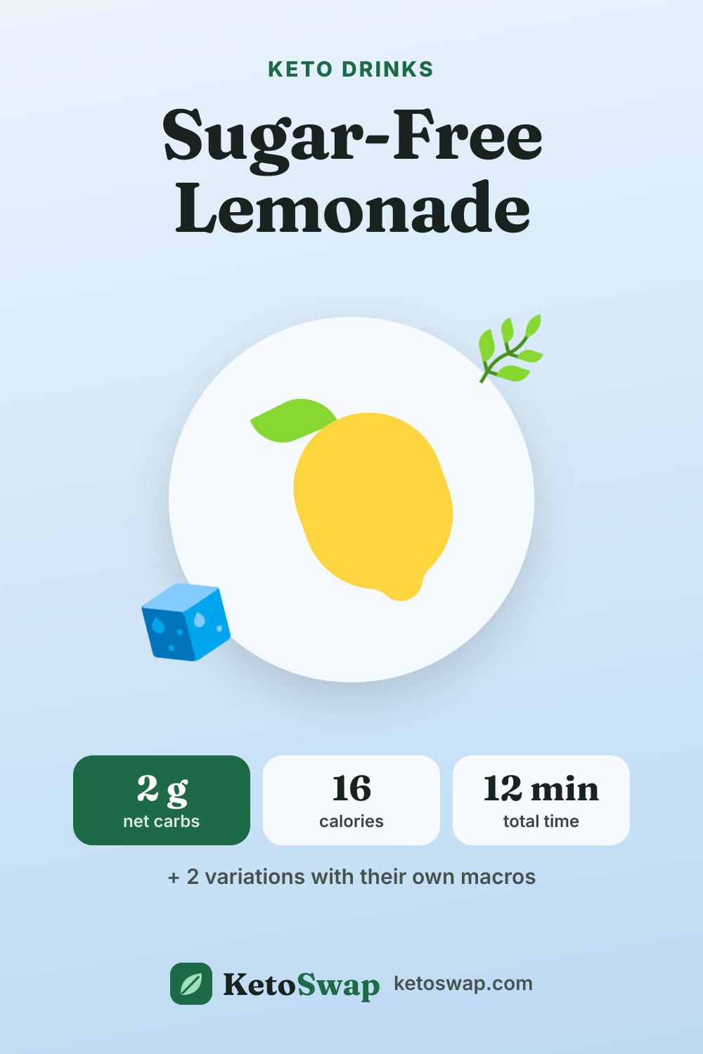 Sugar-Free Lemonade — pin image