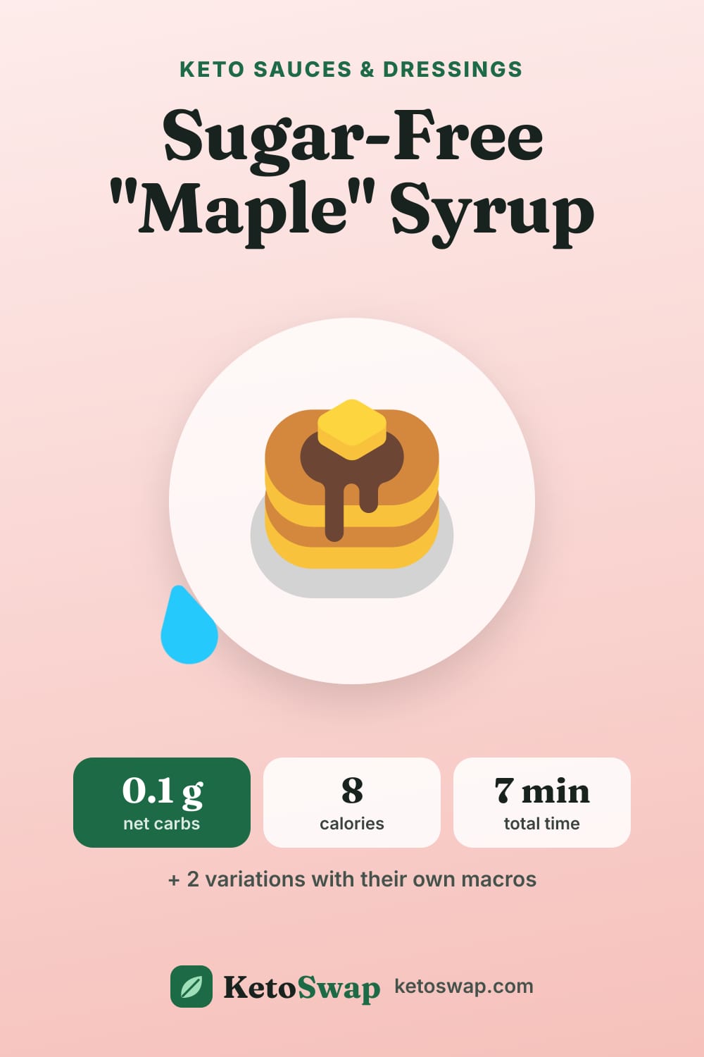 Sugar-Free "Maple" Syrup — pin image