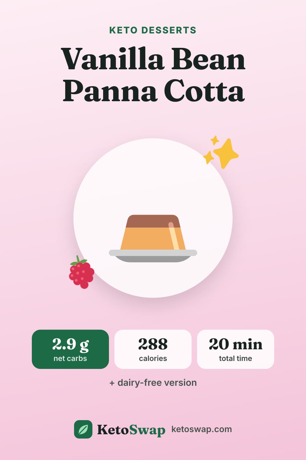 Vanilla Bean Panna Cotta — pin image