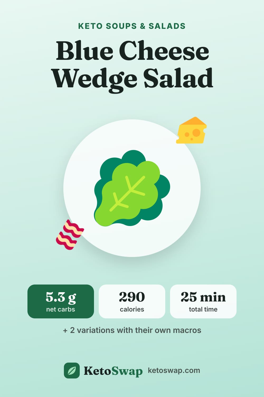 Blue Cheese Wedge Salad — pin image