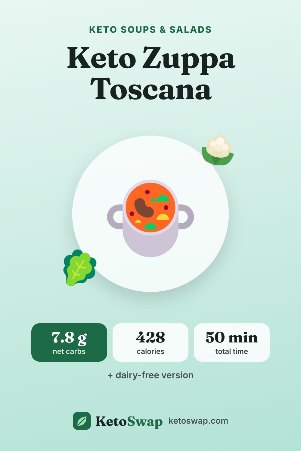 Keto Zuppa Toscana — pin image